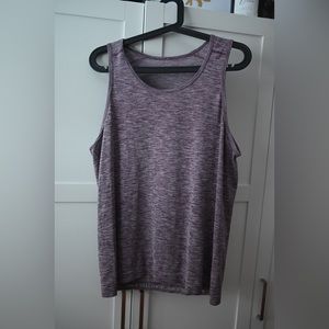 Men’s metal vent tank top in heathered purple